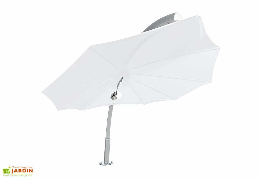 Parasol En Aluminium Aspect Feuille - Icarus Toile Solidum 3 Parasol En Aluminium Aspect Feuille - Icarus Toile Solidum