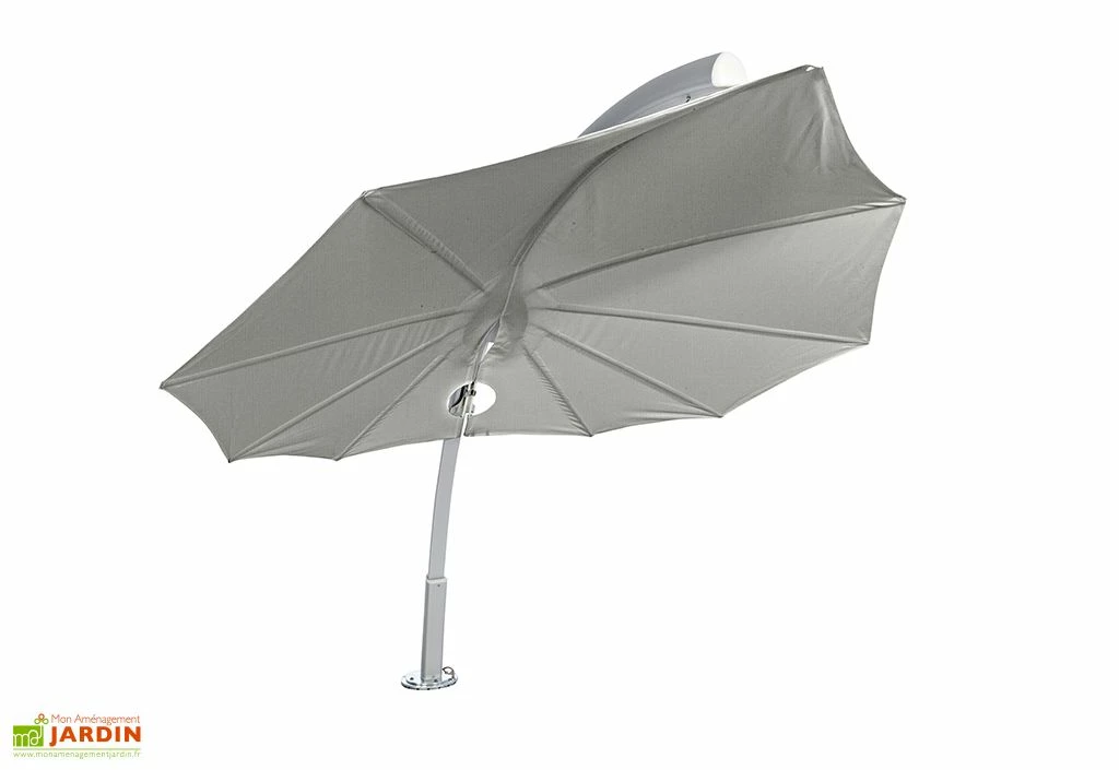 Parasol En Aluminium Aspect Feuille - Icarus Toile Solidum 4 Parasol En Aluminium Aspect Feuille - Icarus Toile Solidum – Image 2