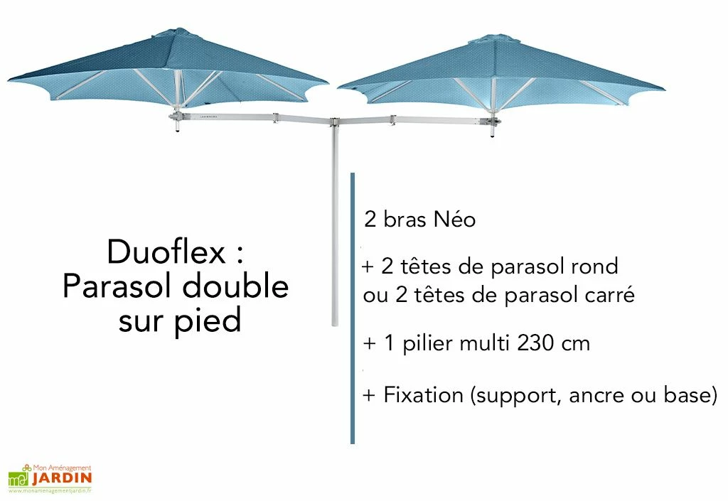 Bras Néo En Aluminium Pour Parasol Paraflex - 2,00 M 7 Bras Néo En Aluminium Pour Parasol Paraflex - 2,00 M – Image 5