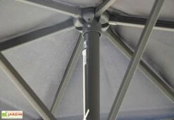 Parasol Droit 3 M Aluminium Toile Avec Aération – Canopy Gris 11 Parasol Droit 3 M Aluminium Toile Avec Aération – Canopy Gris -MON AMENAGEMENT JARDIN Soldes parasol droit aluminium toile aeration canopy gris 3m 2