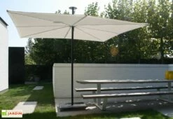 Parasol Carré En Aluminium 250 Cm - Infina Toile Solidum -MON AMENAGEMENT JARDIN Soldes parasol infina carre 250cm umbrosa 2
