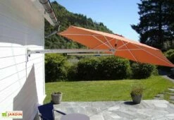 Parasol Mural à Bras Télescopique Ø 2,70 M – 3 Positions -MON AMENAGEMENT JARDIN Soldes parasol mural bras telescopique 270cm p3 1 1