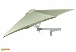 Parasol Mural Rond 270 Cm + Bras Classique - Wallflex Toile Sunbrella