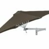 Parasol Mural Rond 270 Cm + Bras Néo - Wallflex Toile Solidum -MON AMENAGEMENT JARDIN Soldes parasol mural paraflex wallflex umbrosa taupe