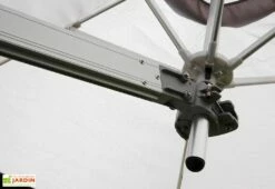 Parasol Mural Rond 270 Cm + Bras Classique - Wallflex Toile Solidum -MON AMENAGEMENT JARDIN Soldes parasol paraflex wallflex 270 premium 2