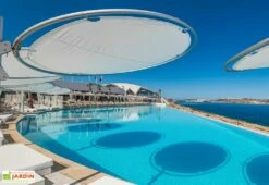 Parasol Rond Rotatif 360° 300 Cm - Eclipsum Toile Sunbrella -MON AMENAGEMENT JARDIN Soldes parasol rond design eclipsum umbrosa sunbrella