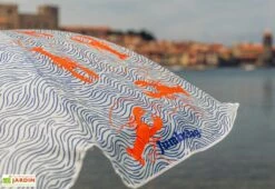 Parasol Rond En Tissu Et Métal ø 167 Cm – Lobster -MON AMENAGEMENT JARDIN Soldes parasol rond lobster 02