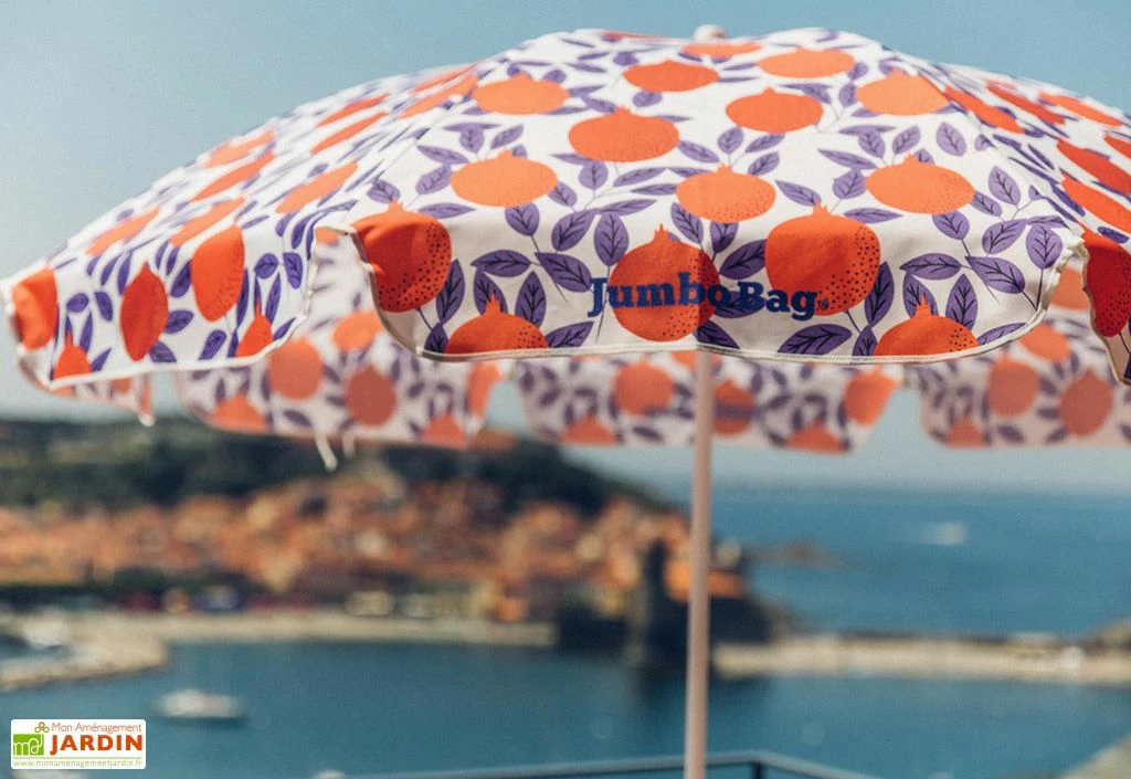 Parasol Rond En Tissu Et Métal ø 167 Cm – Pomegranate 4 Parasol Rond En Tissu Et Métal ø 167 Cm – Pomegranate – Image 2