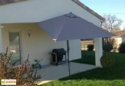 Parasol De Balcon Rectangulaire En Acier Et Polyester 1,5 X 3 M - Leo