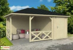 Pavillon De Jardin En Bois D’épicéa Brut Alfred – 14,39 M²