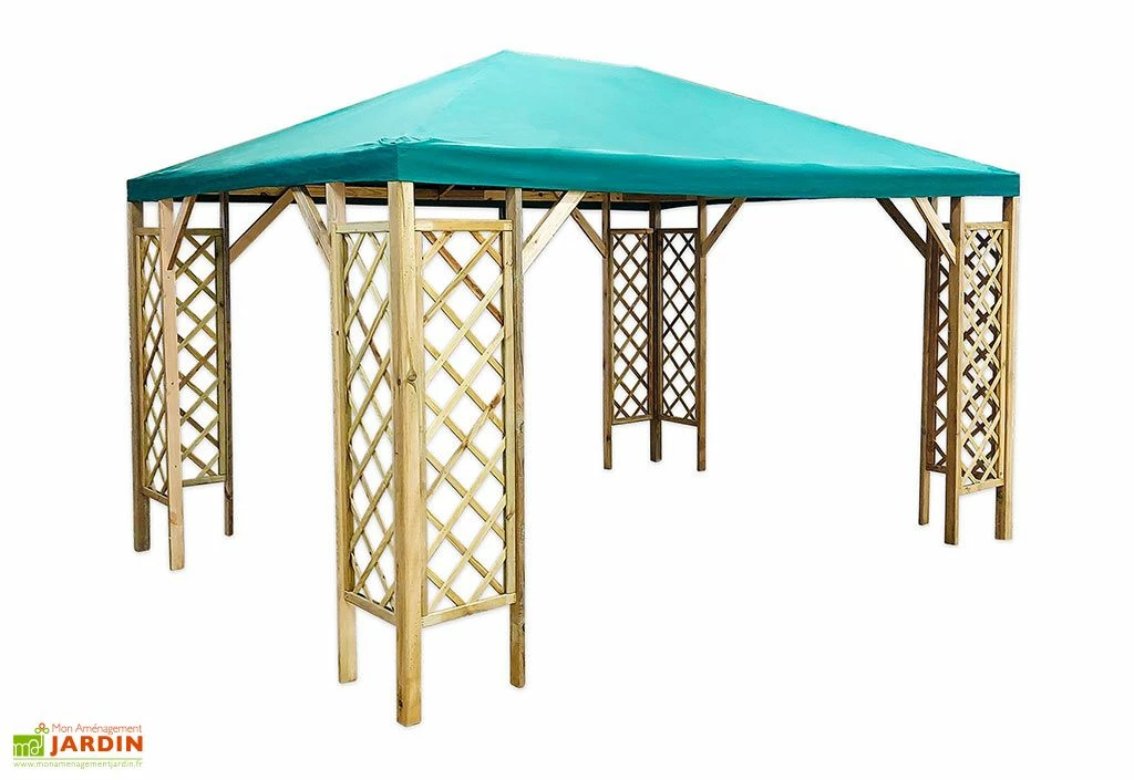Pavillon De Jardin En Bois Traité Autoclave - Napoli 3 Pavillon De Jardin En Bois Traité Autoclave - Napoli