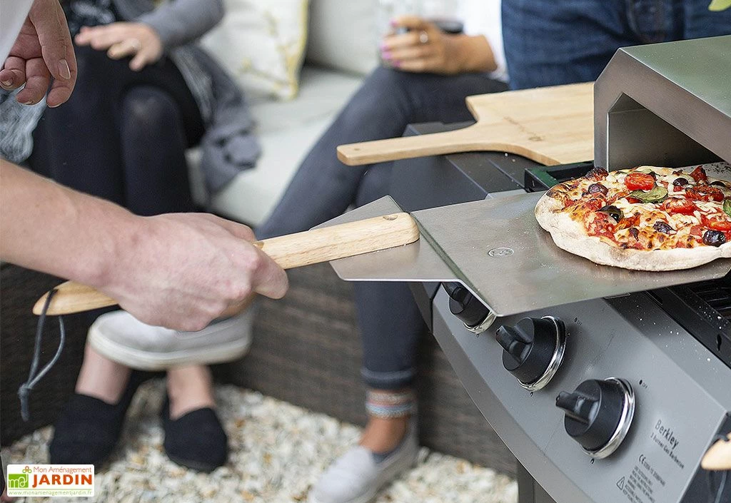 Pelle à Pizza En Acier Inoxydable Et Bois La Hacienda 65 Cm 4 Pelle à Pizza En Acier Inoxydable Et Bois La Hacienda 65 Cm – Image 2