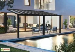 Pergola Aluminium Gris Et Polycarbonate - Stockholm | Palram – Canopia