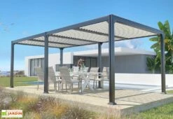 Pergola Bioclimatique Autoportée En Aluminium 3 X 6 M - Memphis