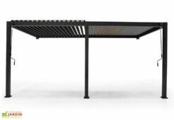 Pergola Bioclimatique Adossée En Aluminium Anthracite 15,9 M² - Ombréa 10 Pergola Bioclimatique Adossée En Aluminium Anthracite 15,9 M² - Ombréa -MON AMENAGEMENT JARDIN Soldes pergola aluminium bioclimatique adossee ombrea 712645