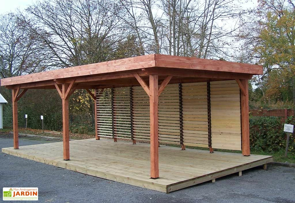 Tonnelle En Bois Avec Parois Lames Orientables – Ombra 7,5 X 4 M 4 Tonnelle En Bois Avec Parois Lames Orientables – Ombra 7,5 X 4 M – Image 2