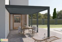 Pergola Bioclimatique Ombréa En Aluminium 3 X 6 M Adossée - Anthracite 11 Pergola Bioclimatique Ombréa En Aluminium 3 X 6 M Adossée - Anthracite -MON AMENAGEMENT JARDIN Soldes pergola bioclimatique adossee 3x6m alu anthracite ombrea 15 729216