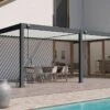 Pergola Bioclimatique Ombréa En Aluminium 3 X 6 M Adossée - Anthracite 2 Pergola Bioclimatique Ombréa En Aluminium 3 X 6 M Adossée - Anthracite -MON AMENAGEMENT JARDIN Soldes pergola bioclimatique adossee manuelle 3x6m ombrea 15 729339