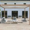 Pergola Bioclimatique Ombréa En Aluminium 3 X 4 M Autoportée - Beige Agathe -MON AMENAGEMENT JARDIN Soldes pergola bioclimatique alu beige 3x4 ombrea 15 728363