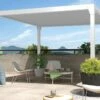 Pergola Bioclimatique En Aluminium Motorisée Beryl - 14 M² 2 Pergola Bioclimatique En Aluminium Motorisée Beryl - 14 M² -MON AMENAGEMENT JARDIN Soldes pergola bioclimatique alu motorisee anthracite beryl