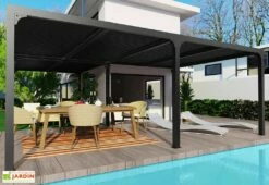 Pergola Bioclimatique Lames Orientables En Aluminium 32,63 M² 10 Pergola Bioclimatique Lames Orientables En Aluminium 32,63 M² -MON AMENAGEMENT JARDIN Soldes pergola bioclimatique aluminium anthracite