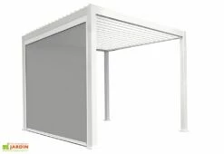 Pergola Bioclimatique Autoportée En Aluminium 9 M² + Store 3 M 13 Pergola Bioclimatique Autoportée En Aluminium 9 M² + Store 3 M -MON AMENAGEMENT JARDIN Soldes pergola bioclimatique fond blanc