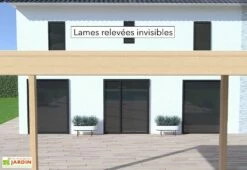 Pergola Bioclimatique Ombréa En Aluminium 3 X 4 M Autoportée - Imitation Bois 13 Pergola Bioclimatique Ombréa En Aluminium 3 X 4 M Autoportée - Imitation Bois -MON AMENAGEMENT JARDIN Soldes pergola bioclimatique lames relevees invisibles 15 728257