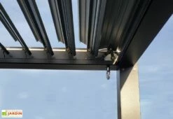 Pergola Bioclimatique En Aluminium 4 X 3 M – Event -MON AMENAGEMENT JARDIN Soldes pergola bioclimatique manuelle aluminium 3x4m event 3