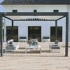 Pergola Bioclimatique En Aluminium Lames Orientables Ombréa - 12 M² -MON AMENAGEMENT JARDIN Soldes pergola bioclimatique ombrea aluminium anthracite 15 728226