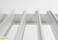 Pergola Bioclimatique Autoportée En Aluminium 12 M² + Store 4 M -MON AMENAGEMENT JARDIN Soldes pergola blanc alu detail autoportee 2