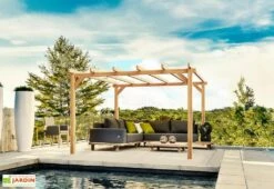 Pergola Autoportée En Bois D'Europe Du Nord Lamellé Collé - Linares