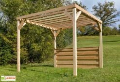 Pergola Modulable En Bois Douglas 2,90 X 2,90 M 11 Pergola Modulable En Bois Douglas 2,90 X 2,90 M -MON AMENAGEMENT JARDIN Soldes pergola bois modulable 1 paroi mon petit potager