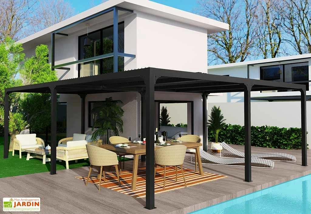 Pergola Bioclimatique Lames Orientables En Aluminium 32,63 M² 3 Pergola Bioclimatique Lames Orientables En Aluminium 32,63 M²