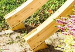 Arche De Jardin En Bois Traité - 245 X 29 X 221 Cm 13 Arche De Jardin En Bois Traité - 245 X 29 X 221 Cm -MON AMENAGEMENT JARDIN Soldes pieds arche en bois