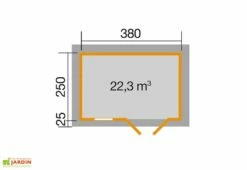 Abri De Jardin En Bois D’épicéa Brut 163 T3 - 9,50 M² -MON AMENAGEMENT JARDIN Soldes plan abri jardin bois weka 9m2