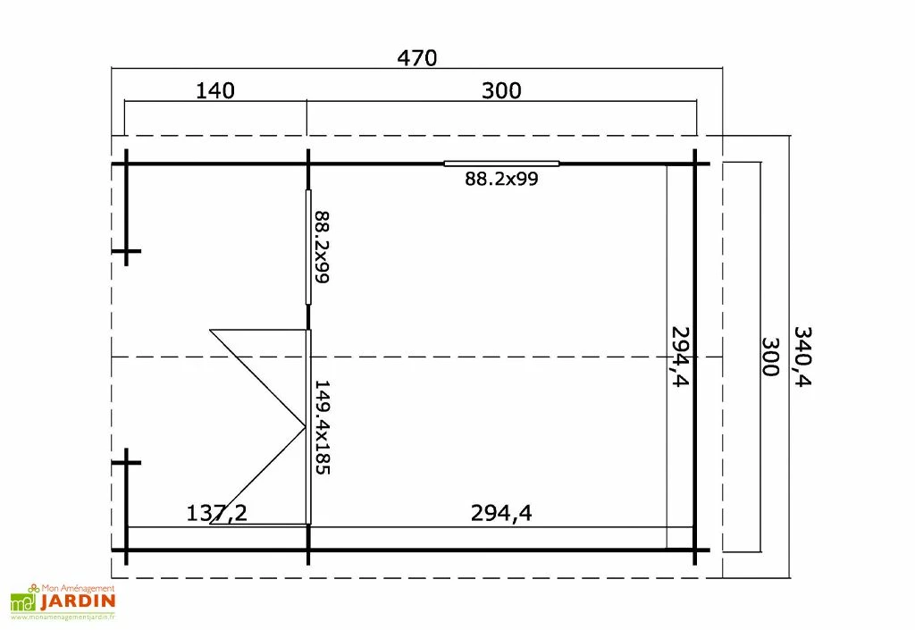 Abri De Jardin En Bois D’épicéa 13,2 M² – Lola 2 4 Abri De Jardin En Bois D’épicéa 13,2 M² – Lola 2 – Image 2