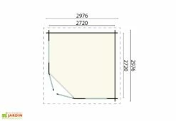 Abri De Jardin En Bois D’épicéa Brut Carmen – 8,82 M² -MON AMENAGEMENT JARDIN Soldes plan dimensions abri jardin carmen