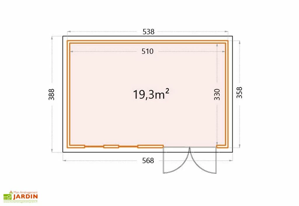 Abri De Jardin En Métal Avec Parois Vitrées Eleganto Plus – 19,3 M² 8 Abri De Jardin En Métal Avec Parois Vitrées Eleganto Plus – 19,3 M² – Image 6