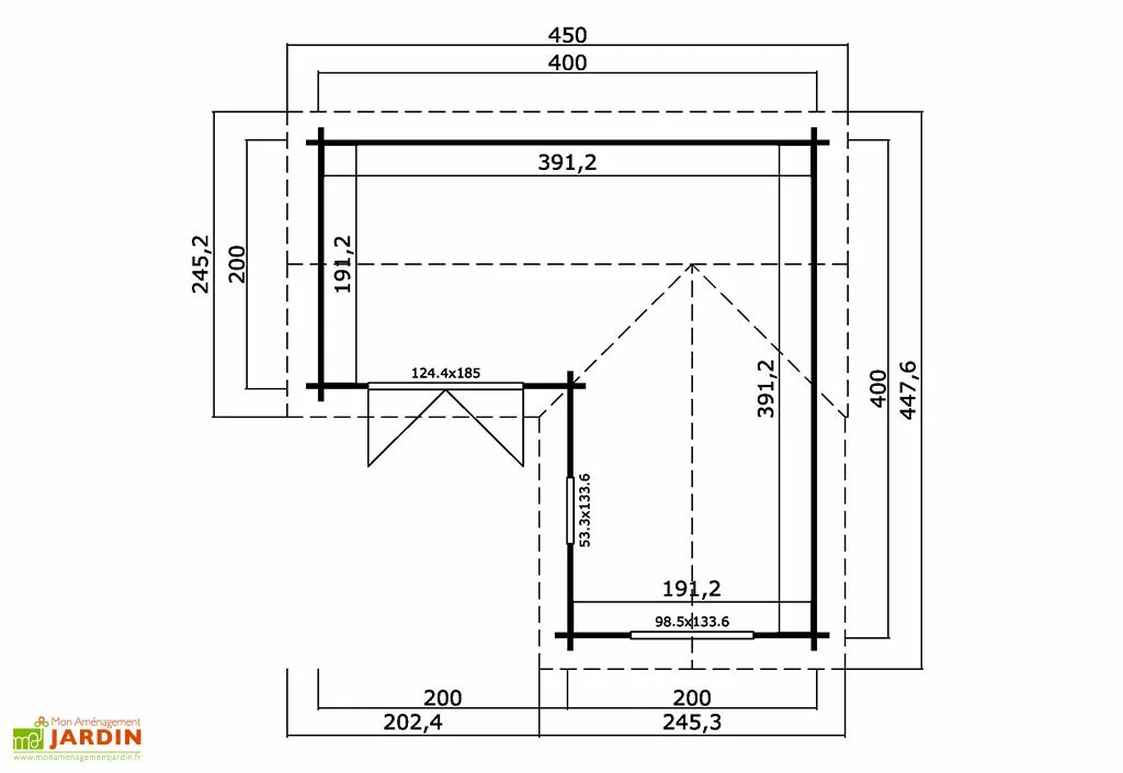 Abri De Jardin En Bois D’épicéa Brut 16 M² - Portsmouth 5 Abri De Jardin En Bois D’épicéa Brut 16 M² - Portsmouth – Image 3