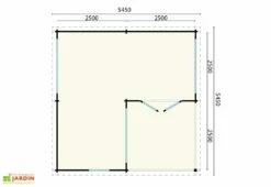 Studio De Jardin En Bois D’épicéa Brut Werder – 29,7 M² -MON AMENAGEMENT JARDIN Soldes plan dimensions studio jardin bois werder