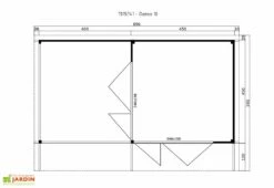 Abri De Jardin En Bois D’épicéa Brut Domeo 10 – 38,2 M² -MON AMENAGEMENT JARDIN Soldes plan domeo 10