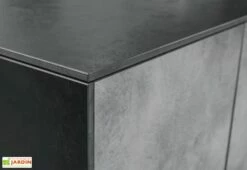 Cuisine Extérieure En Bois Et Aluminium 282 X 61 Cm Urban -MON AMENAGEMENT JARDIN Soldes plan serre meuble noir