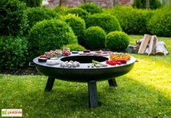 Plancha Pour Braséro De Jardin Rond En Acier -MON AMENAGEMENT JARDIN Soldes plancha brasero acier