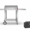 Plancha Gaz Inox CHEF 80 XL + Chariot Ouvert (Pack Complet) -MON AMENAGEMENT JARDIN Soldes plancha chef 80 xl chariot