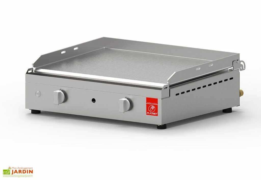 Plancha Gaz Inox CHEF 55 XL + Chariot Ouvert (Pack Complet) 4 Plancha Gaz Inox CHEF 55 XL + Chariot Ouvert (Pack Complet) – Image 2