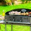 Plancha PL 600 G Gaz Double 5500W Emaillee -MON AMENAGEMENT JARDIN Soldes plancha gaz 600 ge roller grill