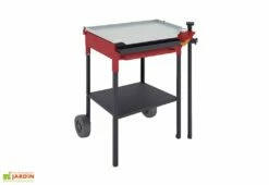 Plancha Gaz Sur Chariot Acier Au Carbone 58 X 43 Cm