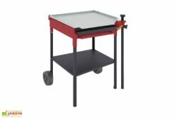 Plancha Gaz Sur Chariot Acier Au Carbone 58 X 58 Cm
