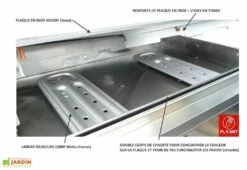 Plancha Gaz 2 Brûleurs Plaque Inox 60x40cm – ALFA 600 (Option Acc.) 11 Plancha Gaz 2 Brûleurs Plaque Inox 60x40cm – ALFA 600 (Option Acc.) -MON AMENAGEMENT JARDIN Soldes plancha gaz inox 2 bruleurs large bande 5600watts 2