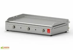 Plancha Gaz Inox 3 Brûleurs Plaque Lisse 79x40 Cm – CHEF 80 XL
